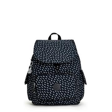 Kipling City Pack Small Printed Rugzak Zwart | België 1699GS